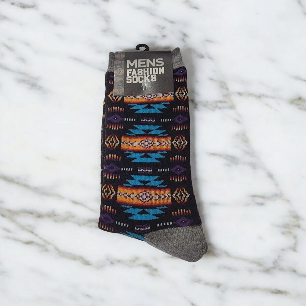 Men's Fashion Socks - Multicolor Pattern